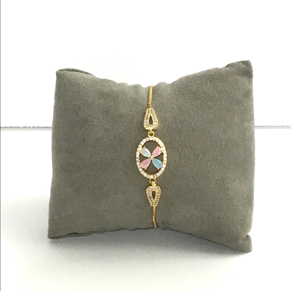 Adjustable Gold Stainless Steel Bracelet for Women
